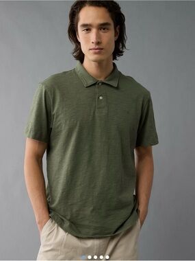 American Eagle Outfitters Olive Polo Shirt